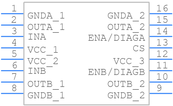 VNH5200AS-E - STMicroelectronics - PCB symbol