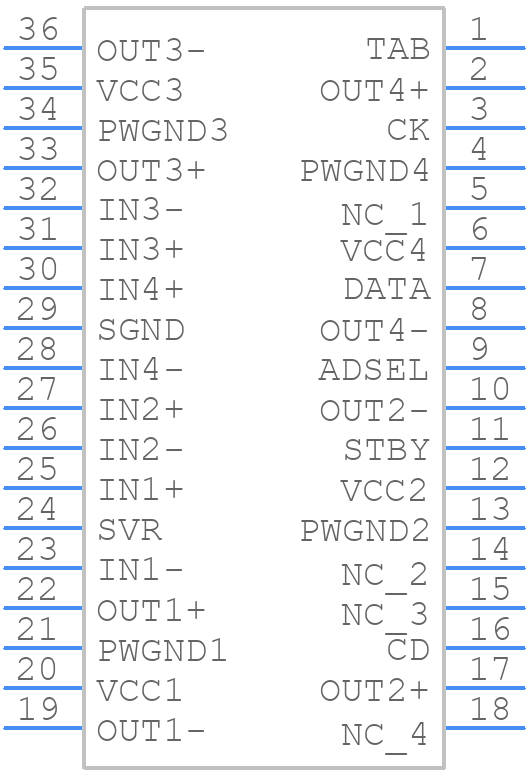 TDA75610DLVPD - STMicroelectronics - PCB symbol