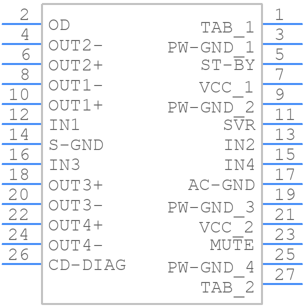 STPA002CD-48X - STMicroelectronics - PCB symbol