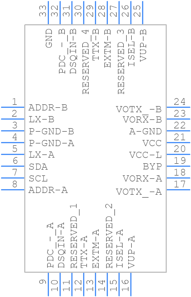 LNBH24LQTR - STMicroelectronics - PCB symbol