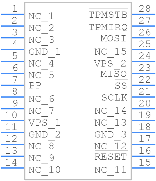 ST33TPM12SPIR28 - STMicroelectronics - PCB symbol
