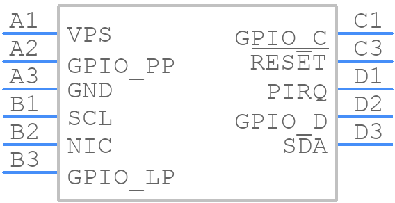 ST33GTPMII2C - STMicroelectronics - PCB symbol