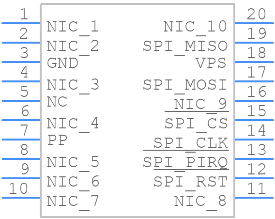 ST33GTPMASPIS20 - STMicroelectronics - PCB symbol