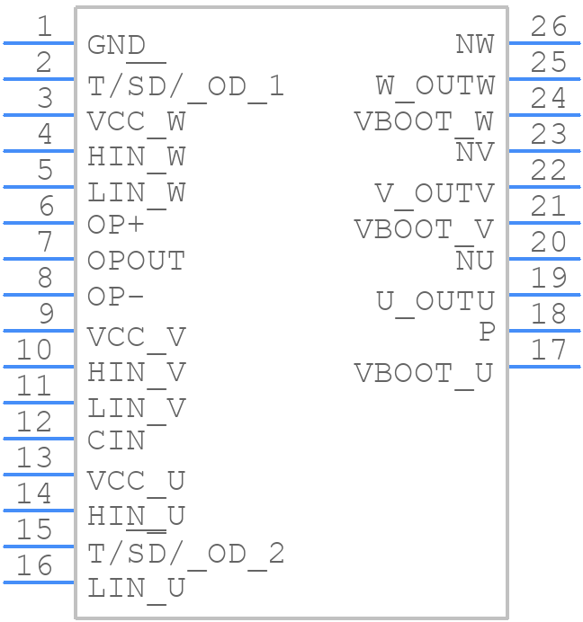 STGIPQ4C60T-HL - STMicroelectronics - PCB symbol