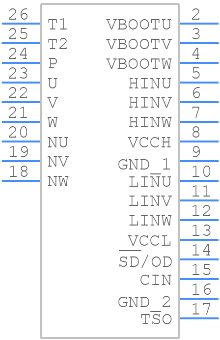 STGIF5CH60TS-XZ - STMicroelectronics - PCB symbol