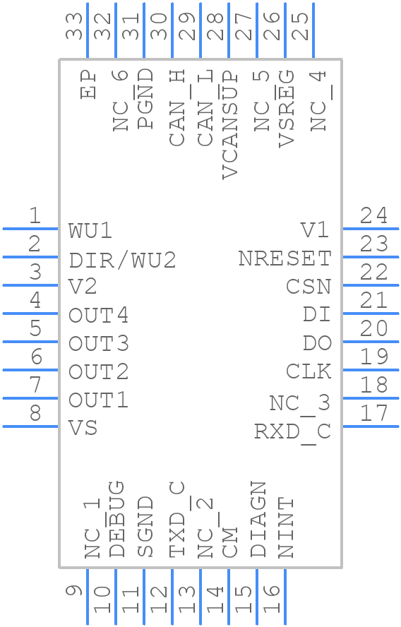 SPSB081C3 - STMicroelectronics - PCB symbol