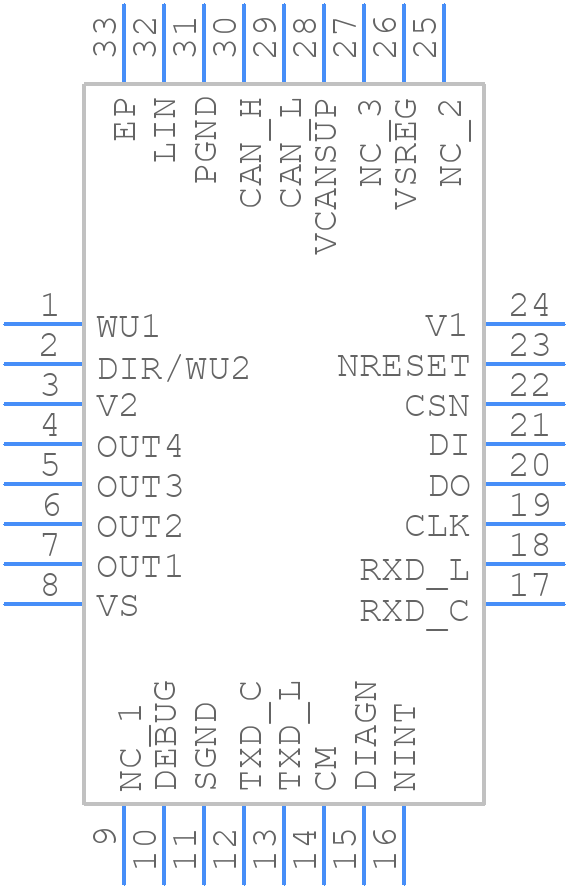 SPSB0813-TR - STMicroelectronics - PCB symbol