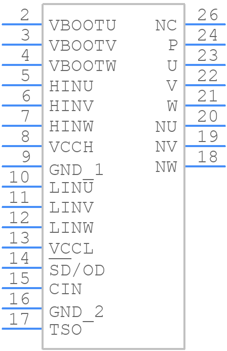 STGIF5CH60S-X - STMicroelectronics - PCB symbol