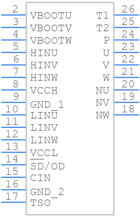 STGIF7CH60S-X - STMicroelectronics - PCB symbol