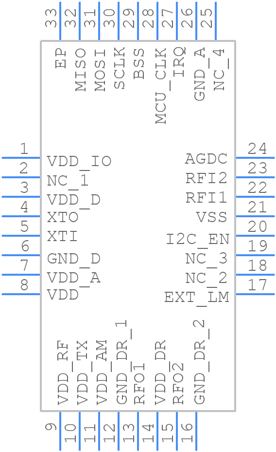 ST25R3918-AQFT - STMicroelectronics - PCB symbol