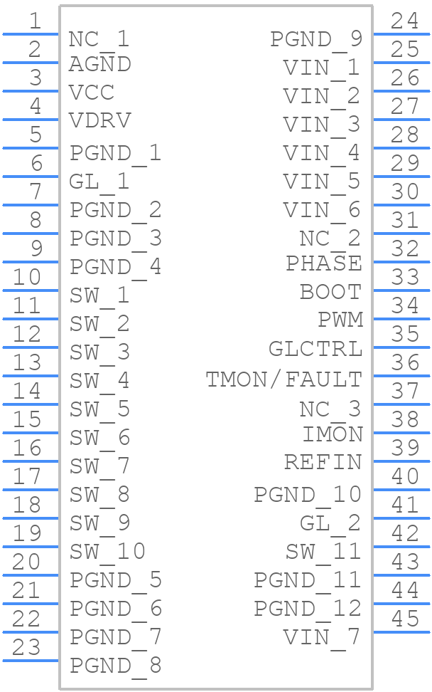 PM7080ATR - STMicroelectronics - PCB symbol