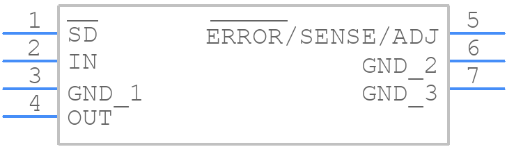 LP3961ESX-3.3/NOPB - Texas Instruments - PCB symbol