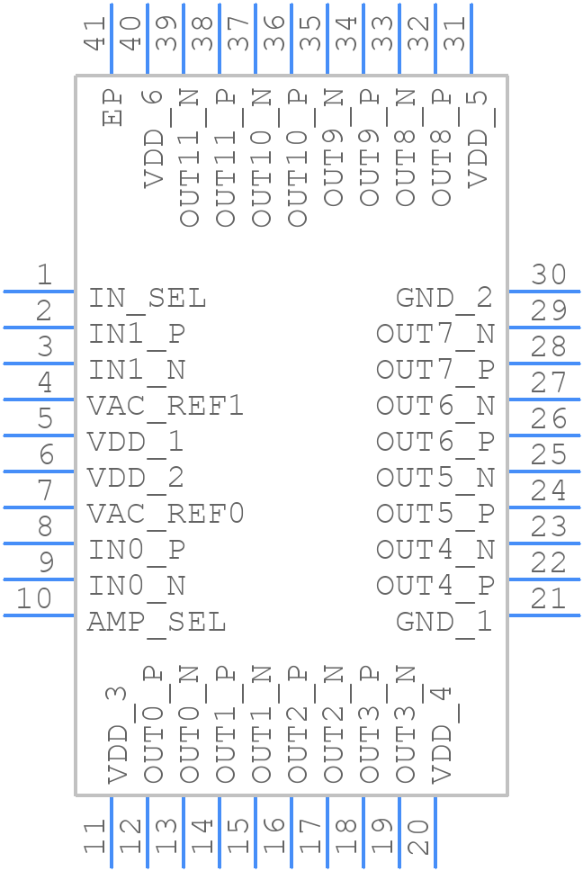 LMK1D1212RHAT - Texas Instruments - PCB symbol