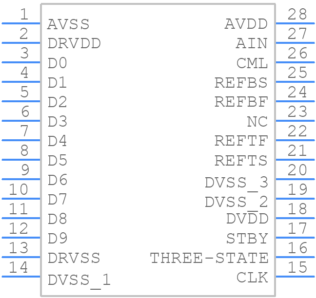 AD876JRS-REEL - Rochester Electronics - PCB symbol