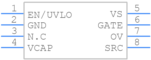 LM74502HQDDFRQ1 - Texas Instruments - PCB symbol