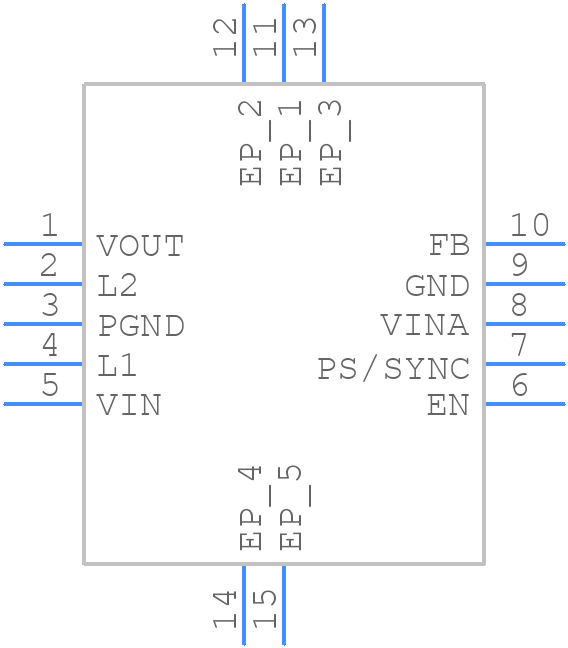 TPS63000DRCRG4 - Texas Instruments - PCB symbol