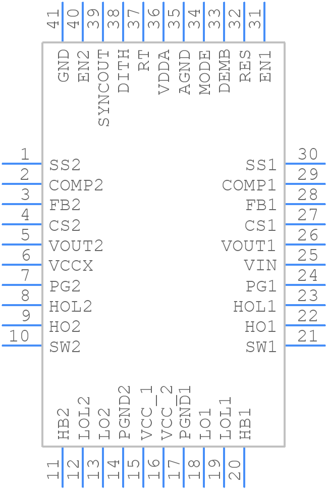 LM5143RHAR - Texas Instruments - PCB symbol
