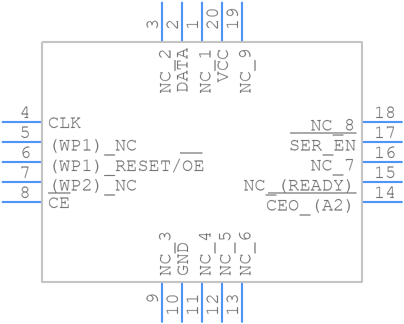 AT17LV256-10JU - Microchip - PCB symbol