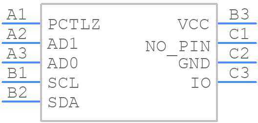 DS2482X-100+T - Analog Devices - PCB symbol