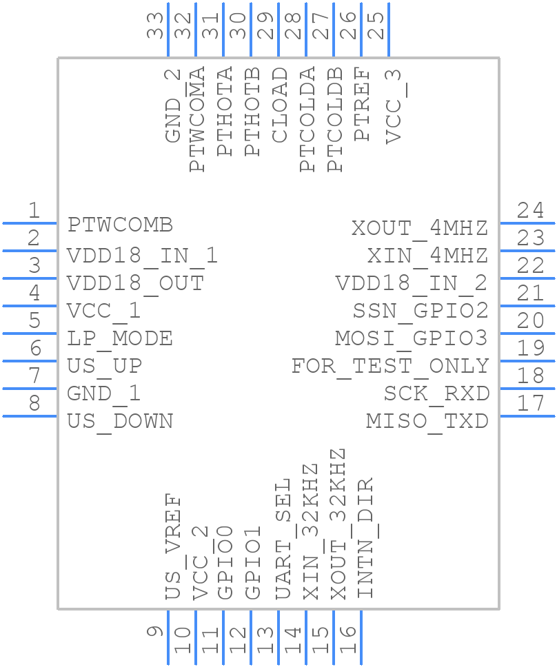 TDC-GP30YD-F01 3K - ams OSRAM - PCB symbol
