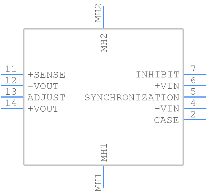 MTC1528S12 - XP POWER - PCB symbol