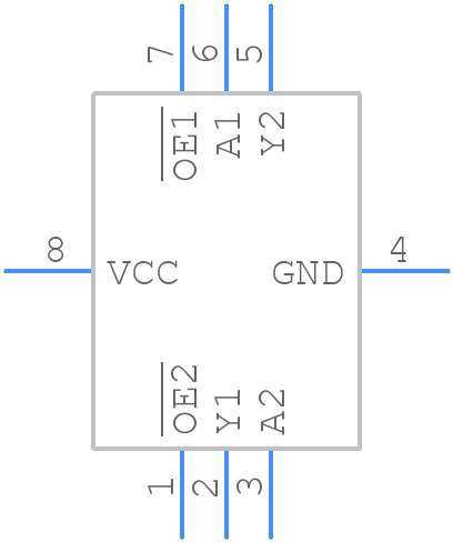 NC7WZ125L8X - onsemi - PCB symbol
