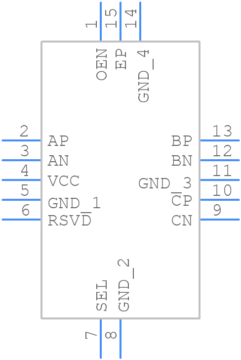 HD3SS3411IRWAT - Texas Instruments - PCB symbol