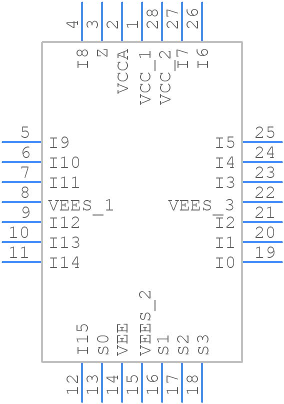100364QC - onsemi - PCB symbol