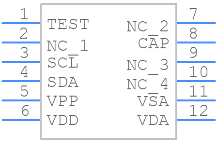 MMC34160PJ - MEMSIC - PCB symbol
