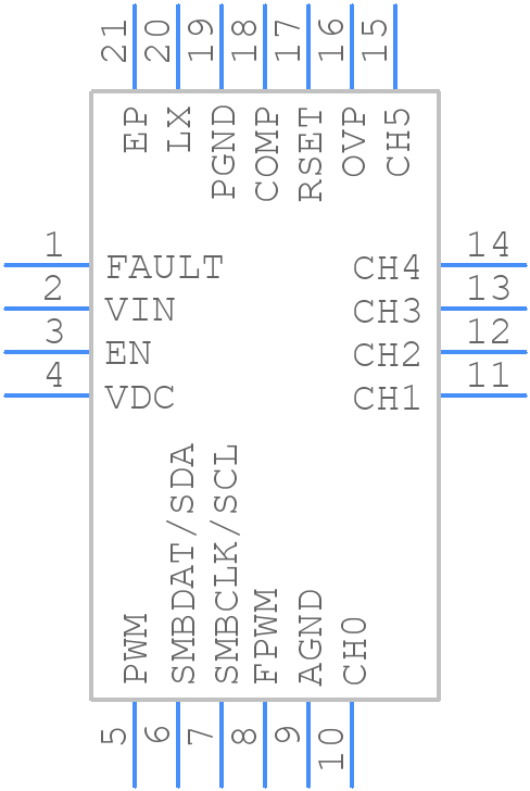 ISL97671AIRZ - Renesas Electronics - PCB symbol