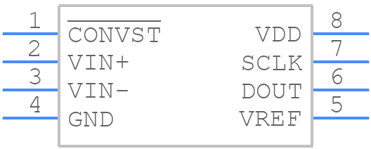 AD7823YRMZ - Analog Devices - PCB symbol