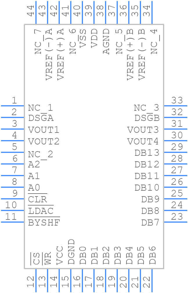 AD7835ASZ - Analog Devices - PCB symbol