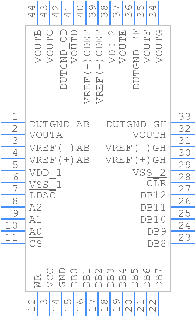 AD7839ASZ - Analog Devices - PCB symbol