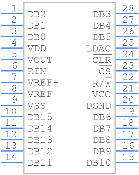 AD7846JNZ - Analog Devices - PCB symbol