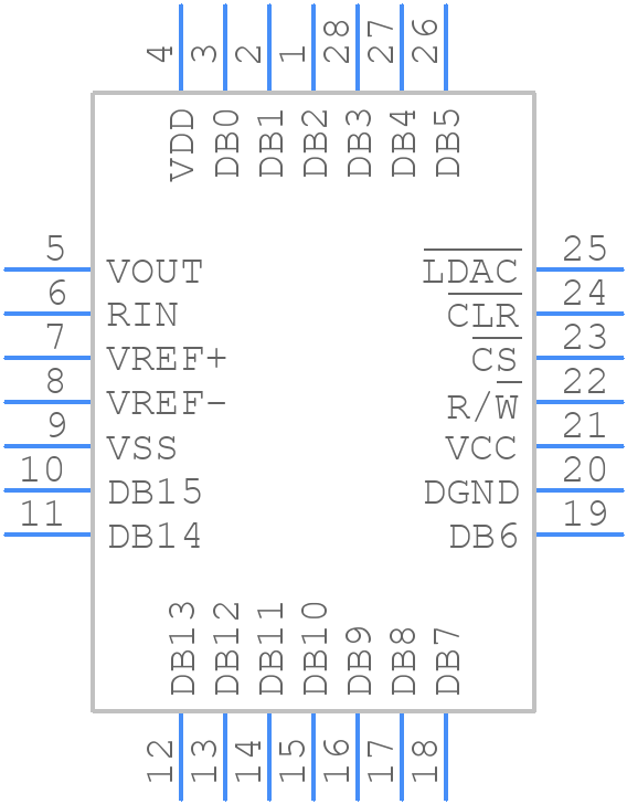 AD7846KPZ - Analog Devices - PCB symbol