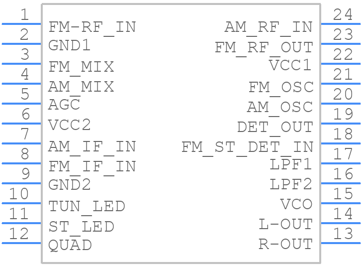 TA8122ANG - Toshiba - PCB symbol