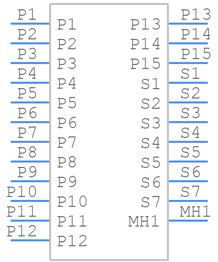 RS2-RST22-1306 - Amphenol - PCB symbol
