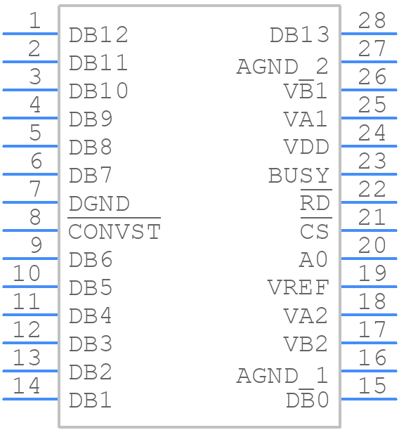 AD7863ARSZ-10 - Analog Devices - PCB symbol