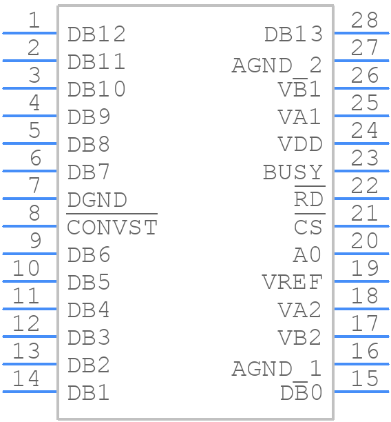 AD7863ARZ-2 - Analog Devices - PCB symbol