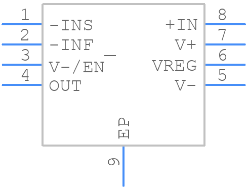 LTC6102HVIDD#PBF - Analog Devices - PCB symbol
