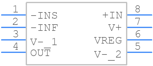 LTC6102HVIMS8#TRPBF - Analog Devices - PCB symbol