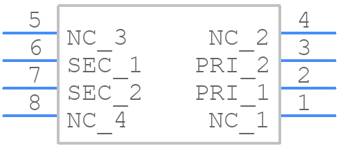 T6650-DLD - COILCRAFT - PCB symbol