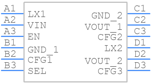 TPS63901YCJR - Texas Instruments - PCB symbol