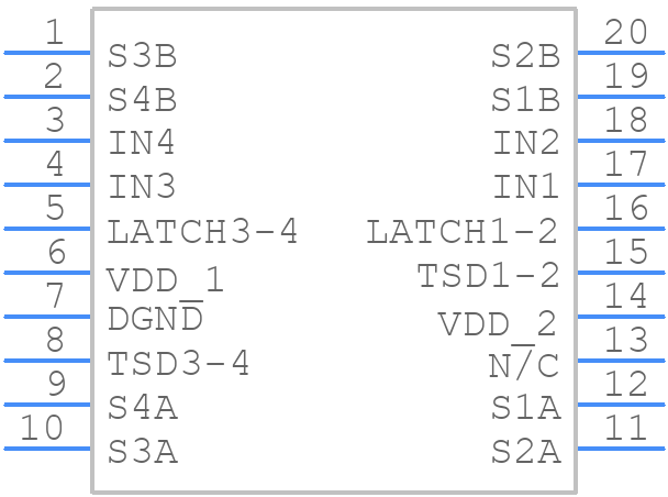 CPC7514ZTR - LITTELFUSE - PCB symbol