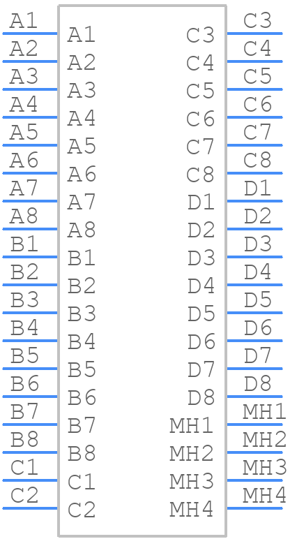 RJHSE-5380-04 - Amphenol - PCB symbol