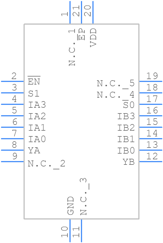 PI3USB14-AZHEX - Diodes Incorporated - PCB symbol