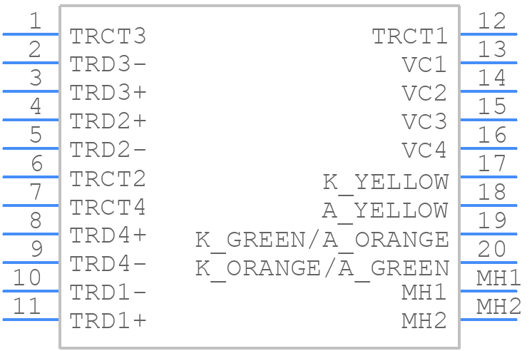 08261X1TM1-F - Bel - PCB symbol