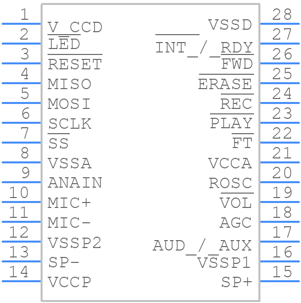 ISD17240SY - Winbond - PCB symbol