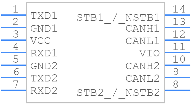 TCAN1046AVDRQ1 - Texas Instruments - PCB symbol