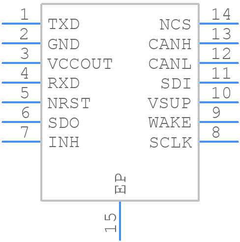 TCAN1167DMTRQ1 - Texas Instruments - PCB symbol